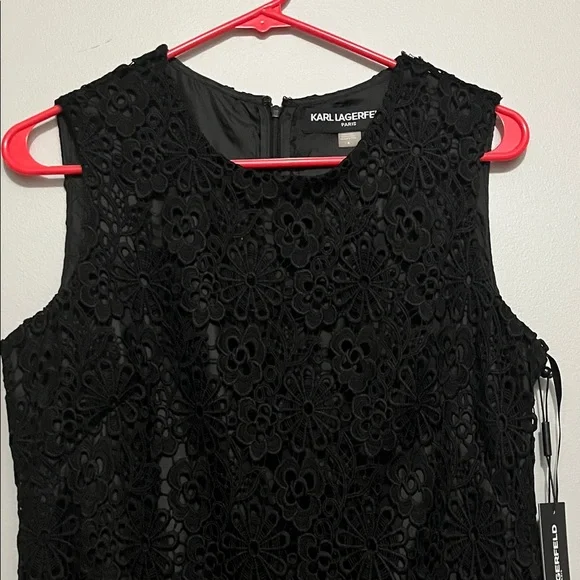 NWT Karl Lagerfeld  Lace Sleeveless Dress - Picture 6 of 8